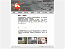 Tablet Screenshot of ipl-laboratorios.com.br